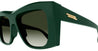 Ottica Mondello Roma - Bottega Veneta - BV1270S-004 - BV1270S-004 - GREEN - Acetate - shape Squared - green - EYEWEAR - SUNGLASSES - Donna,Women - lens Gradient green - Made In Italy
