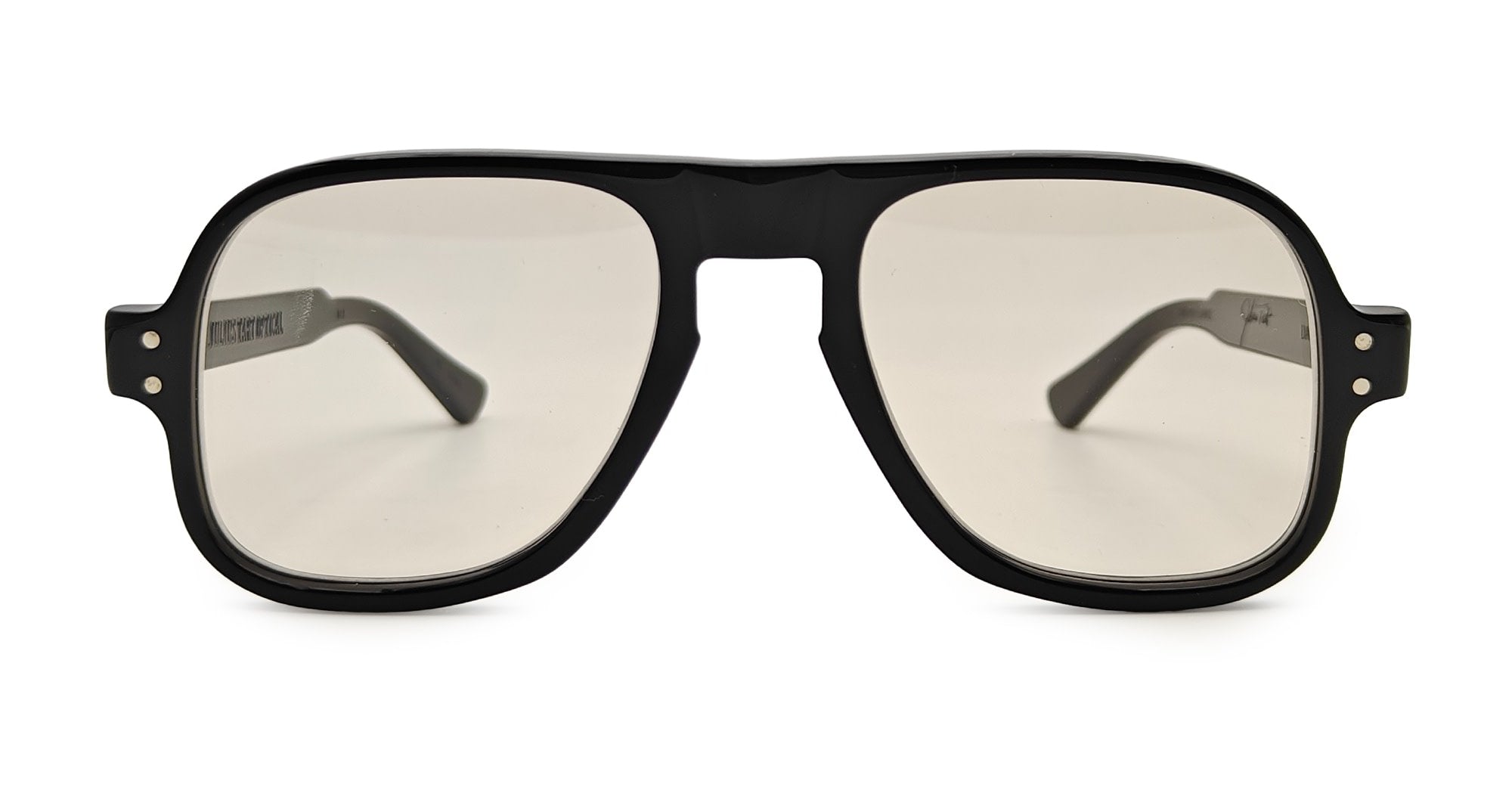  LIGHT BROWN LENS - Acetate - shape Navigator - Black - EYEWEAR - SUNGLASSES - Unisex,Uomo,Donna,Women,Men - lens Brown - Made In Japan