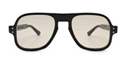 Ottica Mondello Roma - Julius Tart - JTPL-020A-2B-BR-66 - DART - BLACK / LIGHT BROWN LENS - Acetate - shape Navigator - Black - EYEWEAR - SUNGLASSES - Unisex,Uomo,Donna,Women,Men - lens Brown - Made In Japan