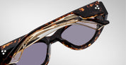 Ottica Mondello Roma - Jacques Marie Mage - J-ESN-SM-P5013V-OS - SEYMOUR - BEAU - Acetate - shape Cat-eye - Havana - EYEWEAR - SUNGLASSES - Donna,Women - lens purple - Made In Japan