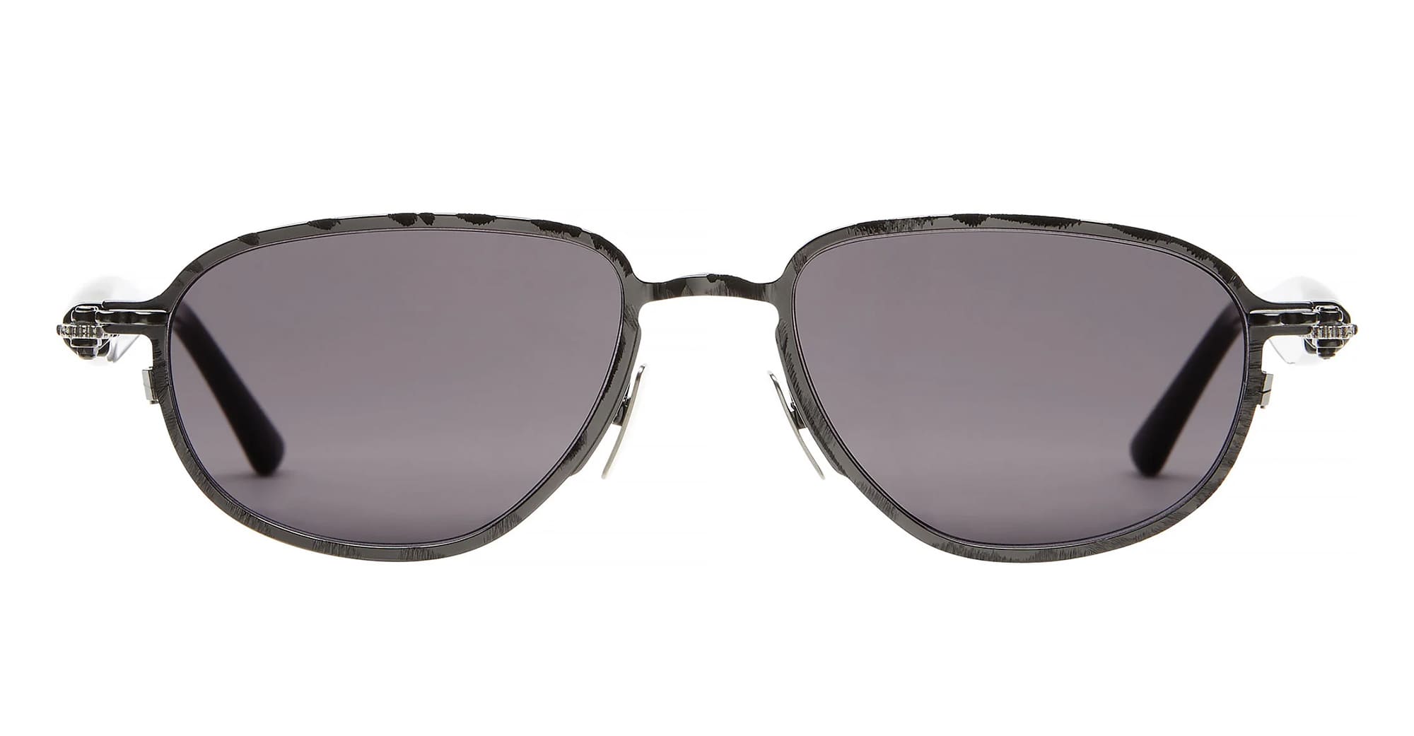 Ottica Mondello Roma - Kuboraum - KRSJ71RH0000004Y - MASK J71 RH - RUTHENIUM - Metal - shape Oval - Ruthenium - EYEWEAR - SUNGLASSES - Unisex,Uomo,Donna,Women,Men - lens Grey - Made In Italy
