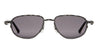 Ottica Mondello Roma - Kuboraum - KRSJ71RH0000004Y - MASK J71 RH - RUTHENIUM - Metal - shape Oval - Ruthenium - EYEWEAR - SUNGLASSES - Unisex,Uomo,Donna,Women,Men - lens Grey - Made In Italy