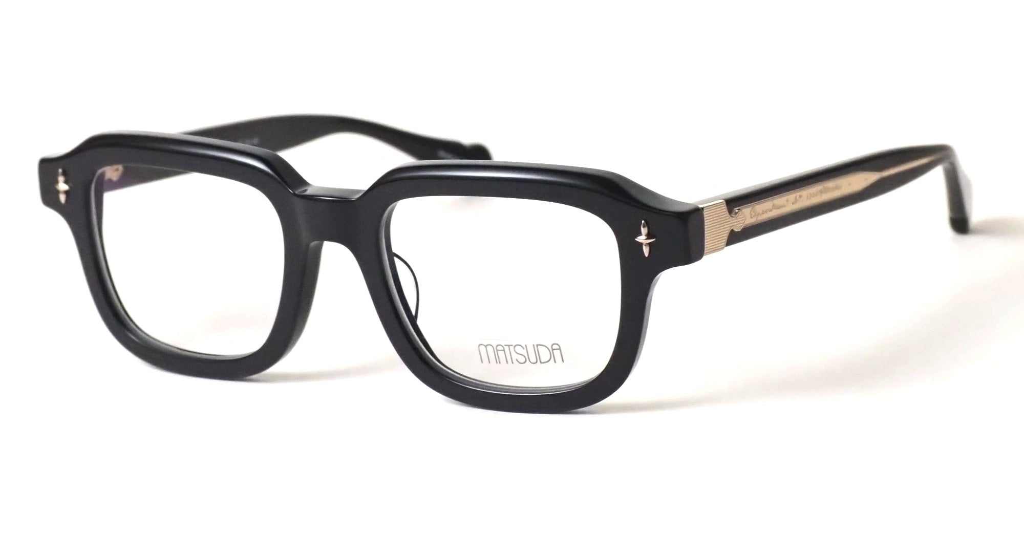 Ottica Mondello Roma - Matsuda - M1044.RX.BLK.49 - M1044 - BLACK RX - Acetate - shape Squared - Black - EYEWEAR - EYEGLASSES - Unisex,Uomo,Donna,Women,Men - lens Clear - Made In Japan