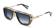 Ottica Mondello Roma - T HENRI - GTCA - GTO - OBSIDIAN - Titanium - shape Navigator - gold, black - EYEWEAR - SUNGLASSES - Unisex,Uomo,Donna,Women,Men - lens Gradient blue - Made In Japan