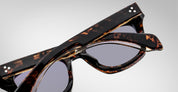 Ottica Mondello Roma - Jacques Marie Mage - JMMDE-13V  - DEALAN - BEAU - Acetate - shape Squared - Tortoise - EYEWEAR - SUNGLASSES - Unisex,Uomo,Donna,Women,Men - lens Blue - Made In Japan