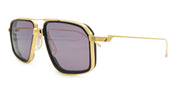 Ottica Mondello Roma - Jacques Marie Mage - JMMJGE-14U - JAGGER 2.0 - EBONY - Titanium - shape Navigator - Gold - EYEWEAR - SUNGLASSES - Unisex,Uomo,Donna,Women,Men - lens Grey - Made In Japan