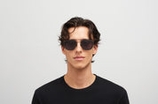 Ottica Mondello Roma - Mykita - 10086149 - FERLO - MH6 PITCH BLACK - stainless steel - shape  - Black - EYEWEAR - SUNGLASSES - Donna,Women - lens  - Made In Germany