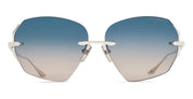 Ottica Mondello Roma - DITA - DTS200-A-03 - DAHLVIN - SILVER - Titanium - shape Butterfly - Silver - EYEWEAR - SUNGLASSES - Donna,Women - lens Gradient blue - Made In Japan
