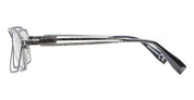Ottica Mondello Roma - Kuboraum - KRSH15RH0000004G  - MASK H15 - GUNMETAL - Metal - shape Rectangular - grey - EYEWEAR - SUNGLASSES - Unisex,Uomo,Donna,Women,Men - lens light grey - Made In Italy