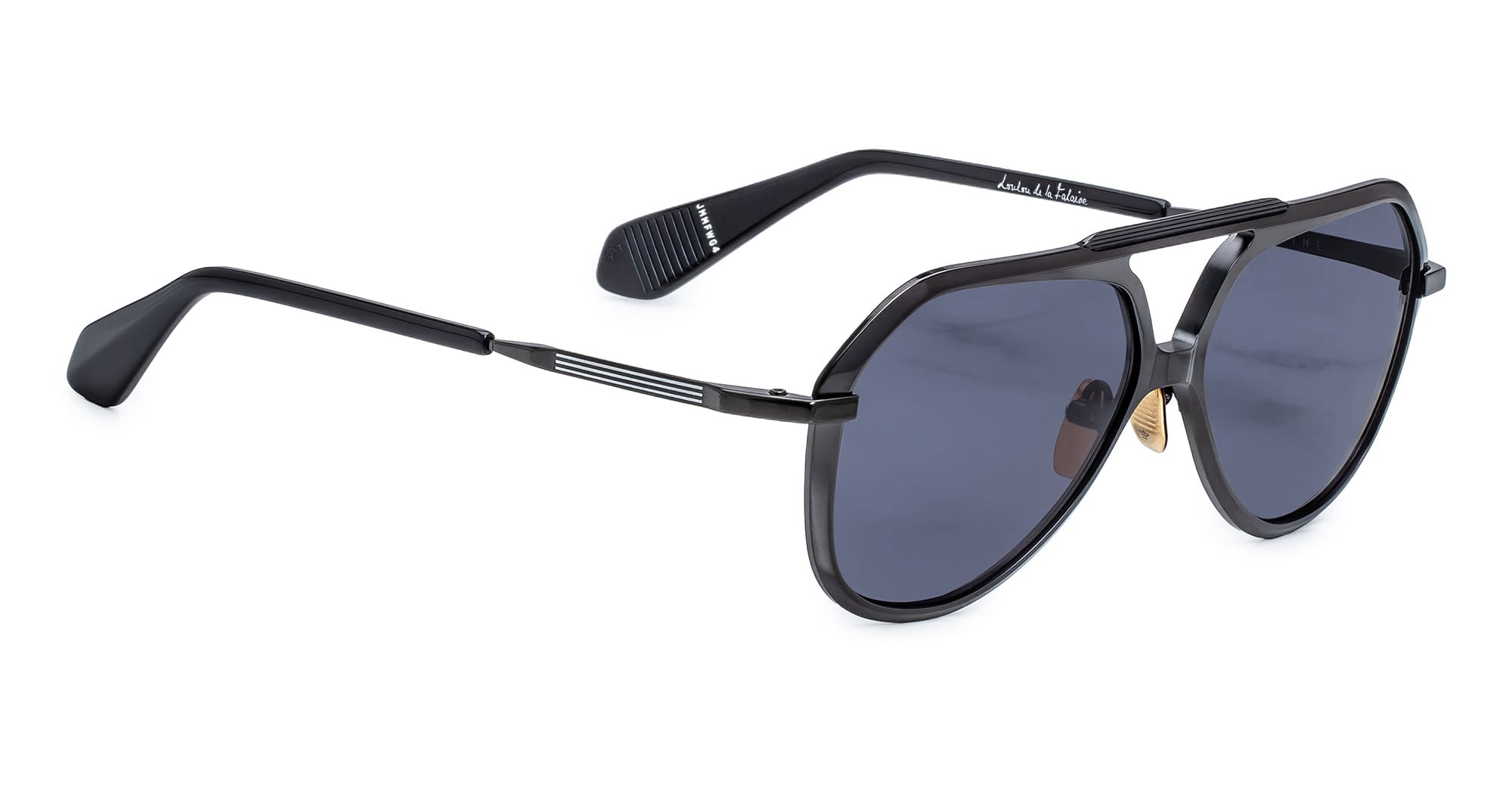 Ottica Mondello Roma - Jacques Marie Mage - JMMFW-G4 - MAXIME - SOHO - Acetate, titanium - shape Navigator - Black - EYEWEAR - SUNGLASSES - Unisex,Uomo,Donna,Women,Men - lens Grey - Made In Japan