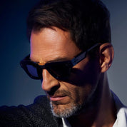 Ottica Mondello Roma - T HENRI - CCA - MAISON GALACTIQUE - CO2 - ASTEROID - Acetate, titanium - shape Squared - Black - EYEWEAR - SUNGLASSES - Unisex,Uomo,Donna,Women,Men - lens Grey - Made In Japan