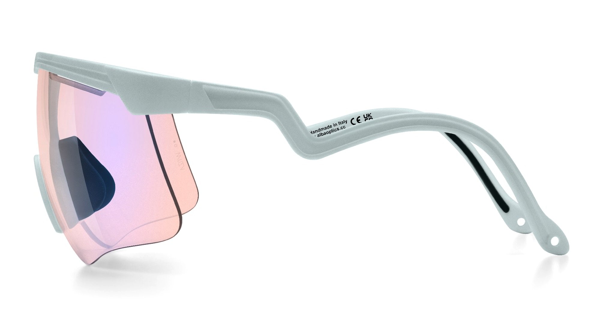 Ottica Mondello Roma - Alba Optics - 8050054517735 - DELTA - ICE / VZUM F-LENS FLM - Tr90 - shape Mask - grey - EYEWEAR - SUNGLASSES - Unisex,Uomo,Donna,Women,Men - lens purple - Made In Italy