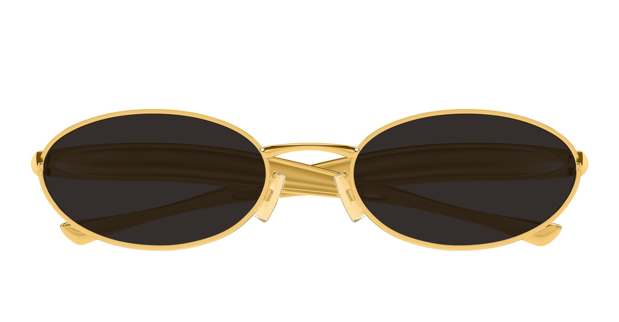 Ottica Mondello Roma - Bottega Veneta - BV1386S-001 - BV1386S-001 - GOLD - Metal - shape Oval - Gold - EYEWEAR - SUNGLASSES - Unisex,Uomo,Donna,Women,Men - lens Grey - Made In Japan
