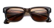 Ottica Mondello Roma - Jacques Marie Mage - JMMJFT-6H - JEFF GOLDBLUM FOR JMM: FLY - LONDON - Acetate - shape Rectangular - brown - EYEWEAR - SUNGLASSES - Unisex,Uomo,Donna,Women,Men - lens orange - Made In Japan