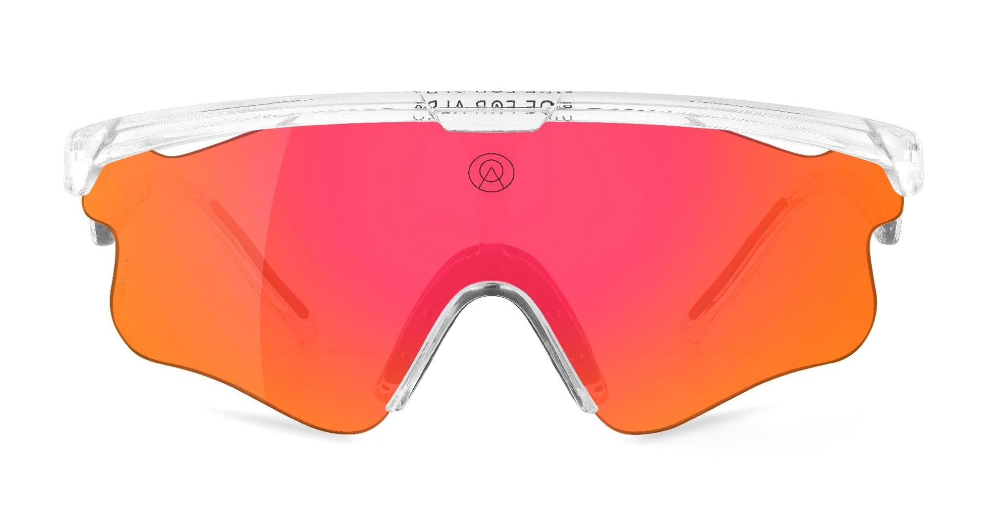 Ottica Mondello Roma - Alba Optics - 8050054518695 - DELTA LEI - CRYSTAL / VZUM F-LENS FIRE - Tr90 - shape Mask - transparent - EYEWEAR - SUNGLASSES - Unisex,Uomo,Donna,Women,Men - lens red - Made In Italy
