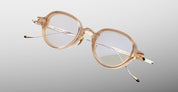 Ottica Mondello Roma - Jacques Marie Mage - JMMCRV-76 - CLARK VU - SAND RX - Acetate, titanium - shape Round - beige - EYEWEAR - EYEGLASSES - Unisex,Uomo,Donna,Women,Men - lens Clear - Made In Japan