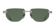 Ottica Mondello Roma - DITA - DES022-A-01 - EPILUXURY 22 - BLACK PALLADIUM / GOLD - Acetate, titanium - shape Oval - silver, gold - EYEWEAR - SUNGLASSES - Unisex,Uomo,Donna,Women,Men - lens Green - Made In Japan