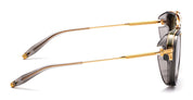 Ottica Mondello Roma - Akoni - AKS-204B-59 - ECHO - GOLD / DARK GREY CRYSTAL - Acetate, titanium - shape Pilot - gold, grey - EYEWEAR - SUNGLASSES - Uomo,Men - lens Green - Made In Japan