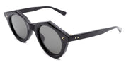 Ottica Mondello Roma - Max Pittion - MXPL-018A - VOILA 44  - PIANO BLACK / GREY LENS - Acetate - shape Round - Black - EYEWEAR - SUNGLASSES - Unisex,Uomo,Donna,Women,Men - lens Grey - Made In Japan