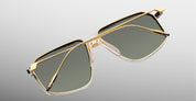 Ottica Mondello Roma - Jacques Marie Mage - JMMJG-12M - JAGGER - MUSKET - Titanium - shape Aviator - Gold - EYEWEAR - SUNGLASSES - Unisex,Uomo,Donna,Women,Men - lens Gradient green - Made In Japan