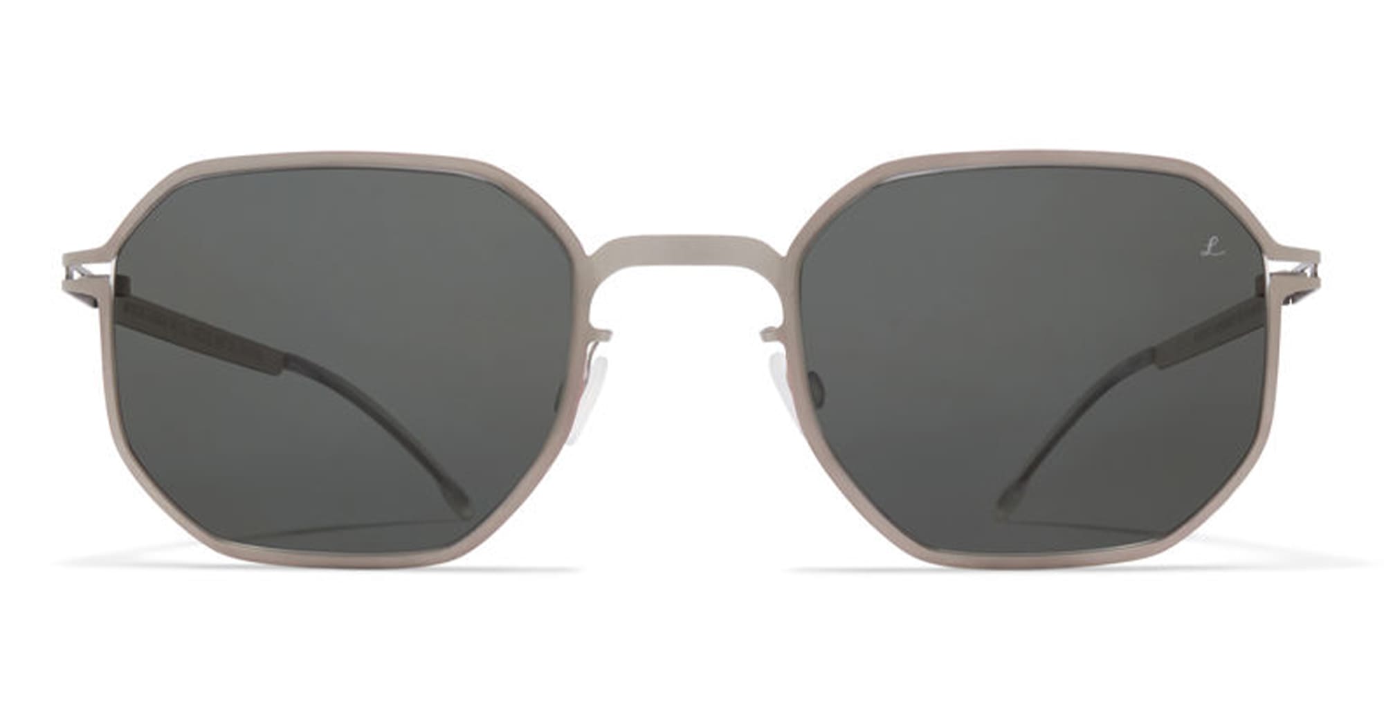 Ottica Mondello Roma - Mykita - 10088164 - ML15 - Matte silver / Red Edges / Leica Grey lens - stainless steel - shape Squared - Silver - EYEWEAR - SUNGLASSES - Unisex,Uomo,Donna,Women,Men - lens Grey - Made In Germany