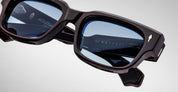 Ottica Mondello Roma - Jacques Marie Mage - JMMRZ-14P - MATTEI - WINE - Acetate - shape Rectangular - purple - EYEWEAR - SUNGLASSES - Unisex,Uomo,Donna,Women,Men - lens Gradient blue - Made In Japan