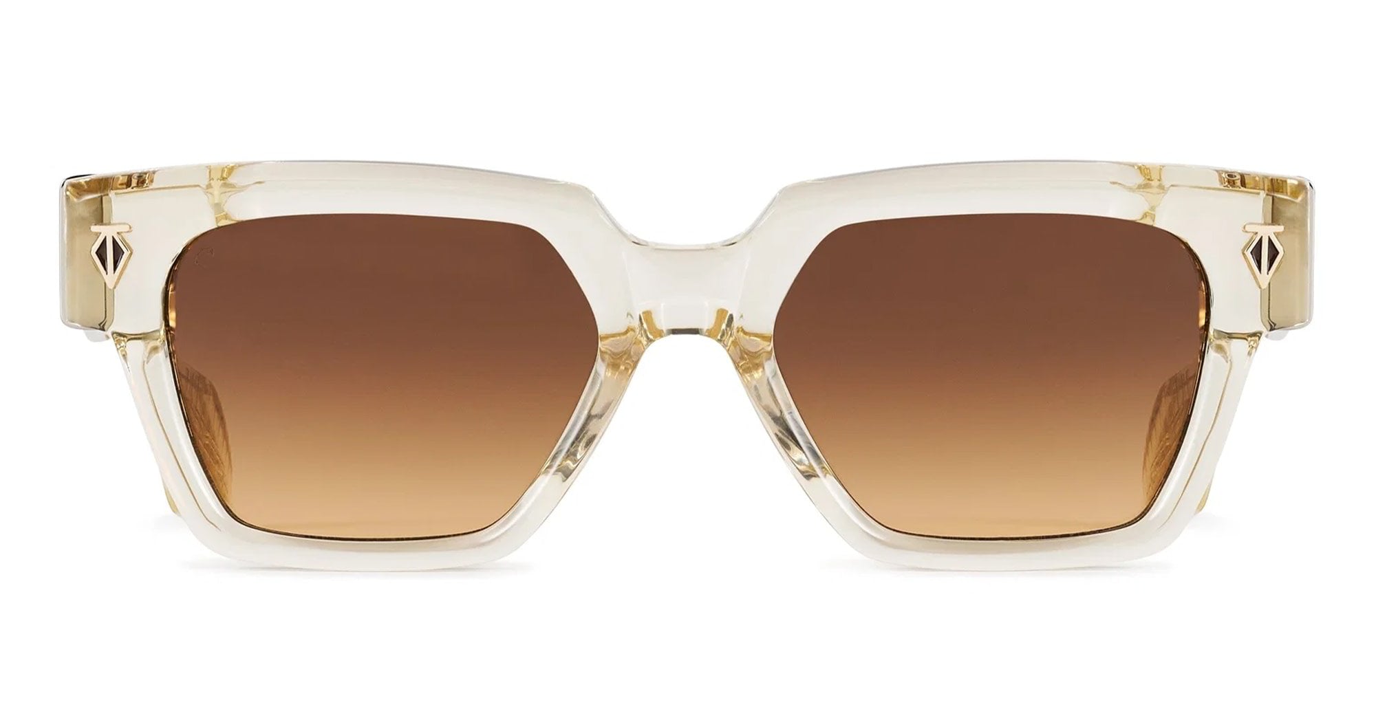 Ottica Mondello Roma - T HENRI - UAC - UTOPIA - CHAMPAGNE - Acetate - shape Squared - Champagne - EYEWEAR - SUNGLASSES - Unisex,Uomo,Donna,Women,Men - lens Gradient brown - Made In Japan