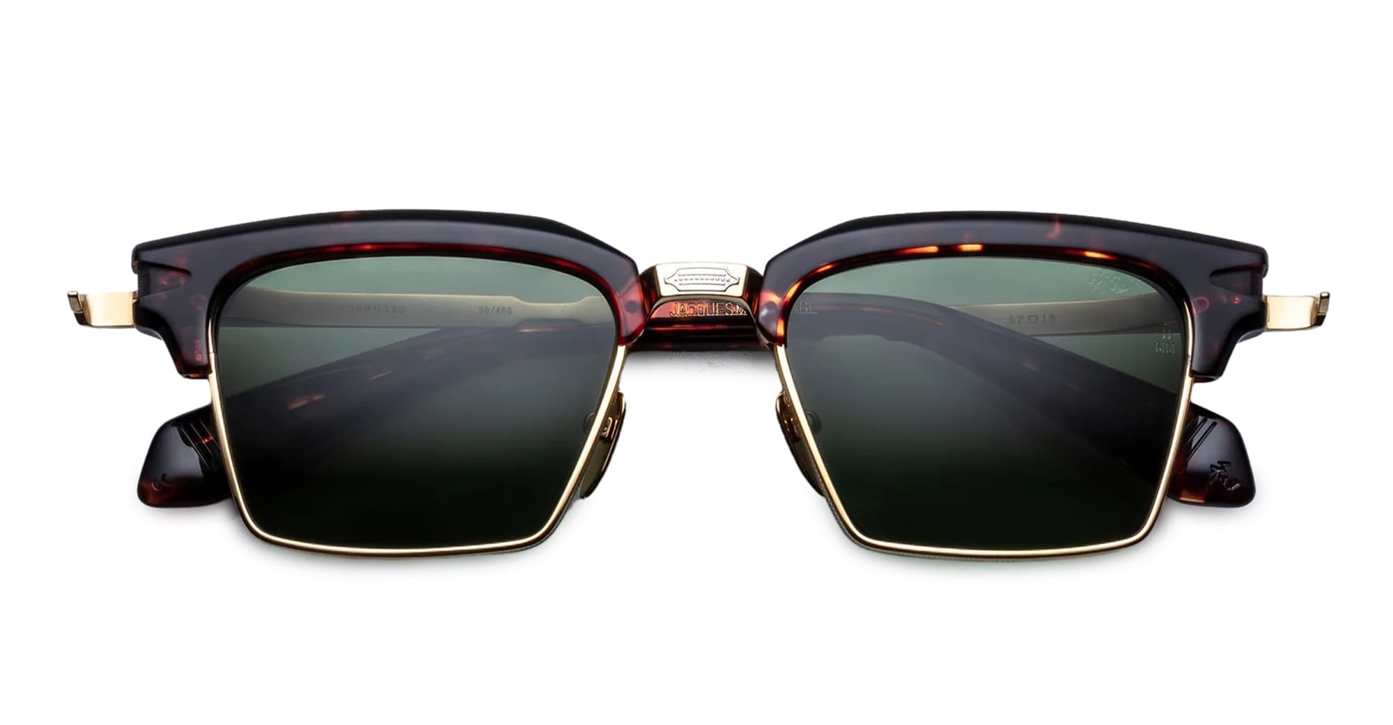 Ottica Mondello Roma - Jacques Marie Mage - JMMIL-18Q - ALIN - ETNA - titanium, acetate - shape Clubmaster - Tortoise - EYEWEAR - SUNGLASSES - Unisex,Uomo,Donna,Women,Men - lens Green - Made In Japan
