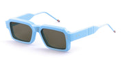 Ottica Mondello Roma - Thom Browne - UES924A-G0002-451-56 - RECTANGULAR - LIGHT BLUE - Acetate - shape Rectangular - blue - EYEWEAR - SUNGLASSES - Unisex,Uomo,Donna,Women,Men - lens Brown - Made In Japan