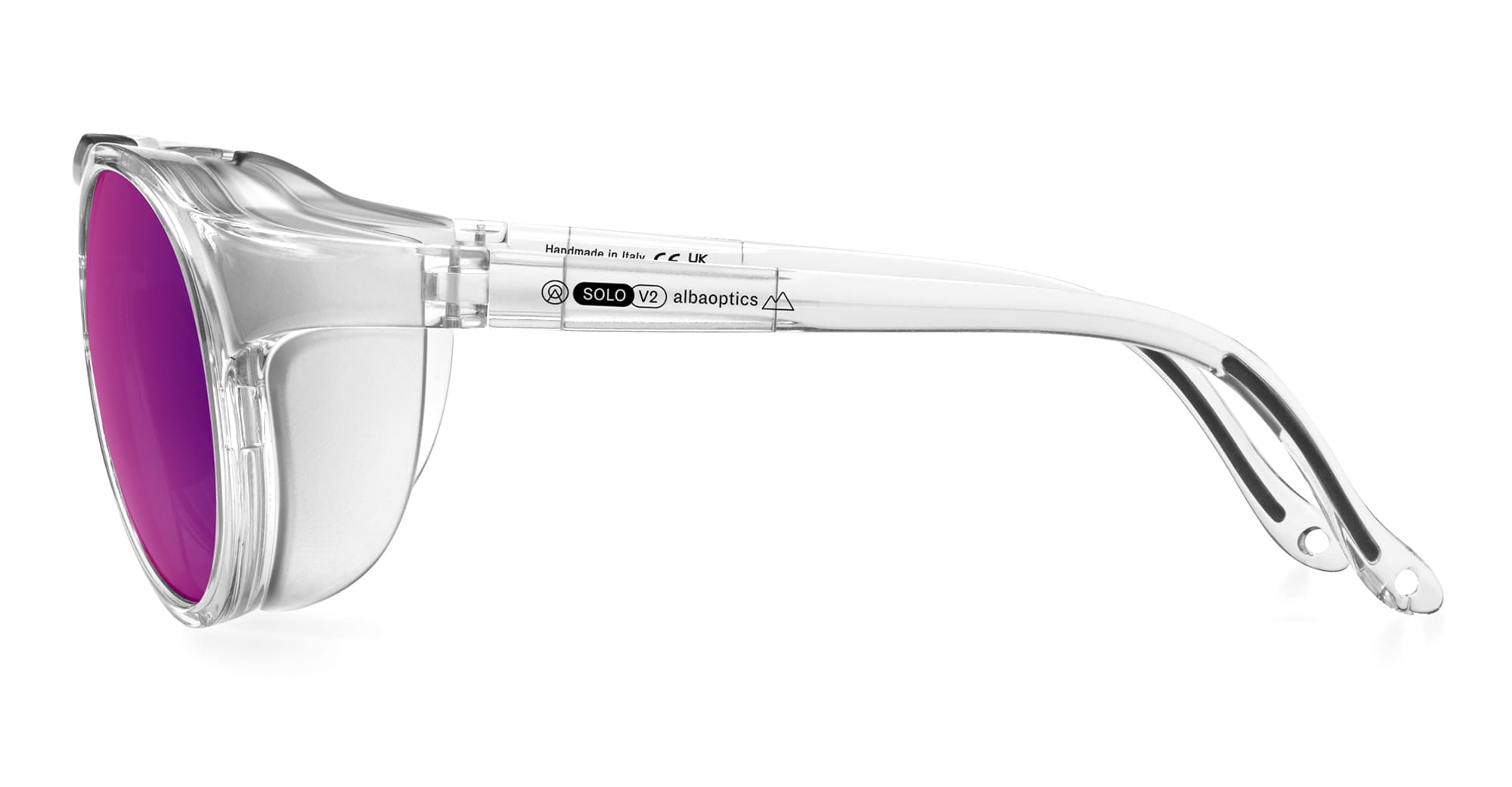 Ottica Mondello Roma - Alba Optics - 8050054517056 - SOLO II - CRYSTAL GLOSSY / VZUM PLASMA - Tr90 - shape  - transparent - EYEWEAR - SUNGLASSES - Unisex,Uomo,Donna,Women,Men - lens  - Made In Italy
