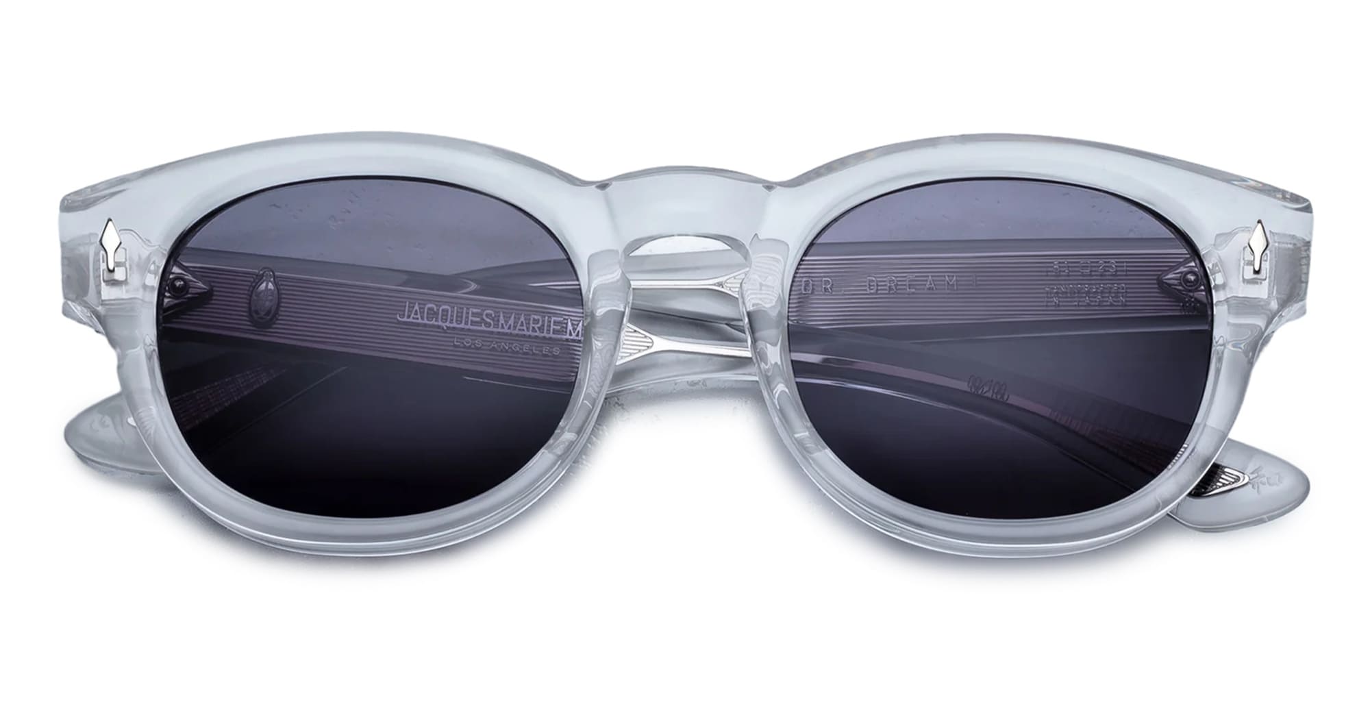 Ottica Mondello Roma - Jacques Marie Mage - JMMJH-15Z - DR. DREAM - SULFUR - Acetate - shape Panto - transparent beige - EYEWEAR - SUNGLASSES - Unisex,Uomo,Donna,Women,Men - lens Grey - Made In Japan