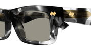 Ottica Mondello Roma - Bottega Veneta - BV1351S-002 - BV1351S-002 - GREY HAVANA - Acetate - shape Squared - Havana - EYEWEAR - SUNGLASSES - Unisex,Uomo,Donna,Women,Men - lens Gradient grey - Made In Japan