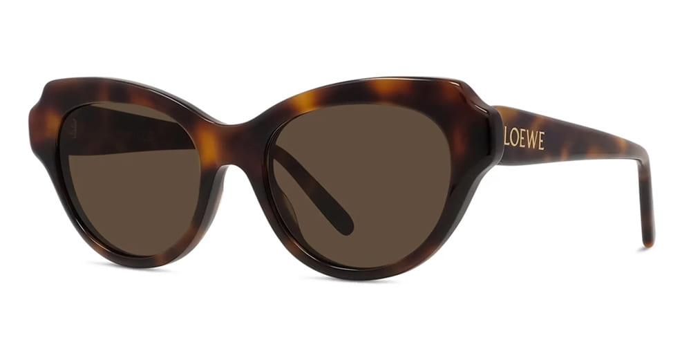 Ottica Mondello Roma - Loewe - LW40178I5352E - SLIM LW40178I - HAVANA - Acetate - shape Cat-eye - Havana - EYEWEAR - SUNGLASSES - Donna,Women - lens Brown - Made In Italy