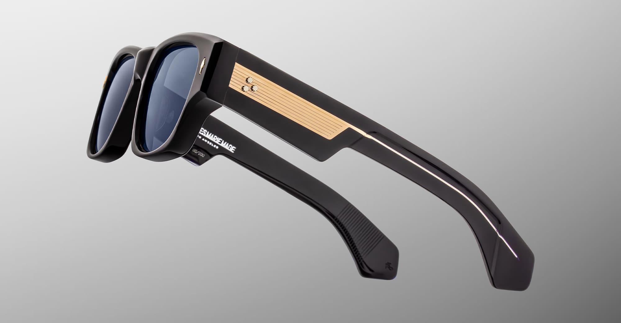 Ottica Mondello Roma - Jacques Marie Mage - JMMEZL-A8 - DINO - LACQUER - Acetate - shape Rectangular - blue - EYEWEAR - SUNGLASSES - Unisex,Uomo,Donna,Women,Men - lens Blue - Made In Japan