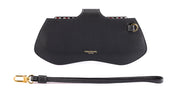 Eyewear leather case - dark grey