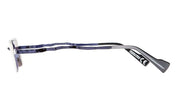 Ottica Mondello Roma - Kuboraum - KRSZ28BL000000GP - MASK Z28 BL - DARK BLUE - metal, acetate - shape Oval - blue - EYEWEAR - SUNGLASSES - Unisex,Uomo,Donna,Women,Men - lens Grey - Made In Italy