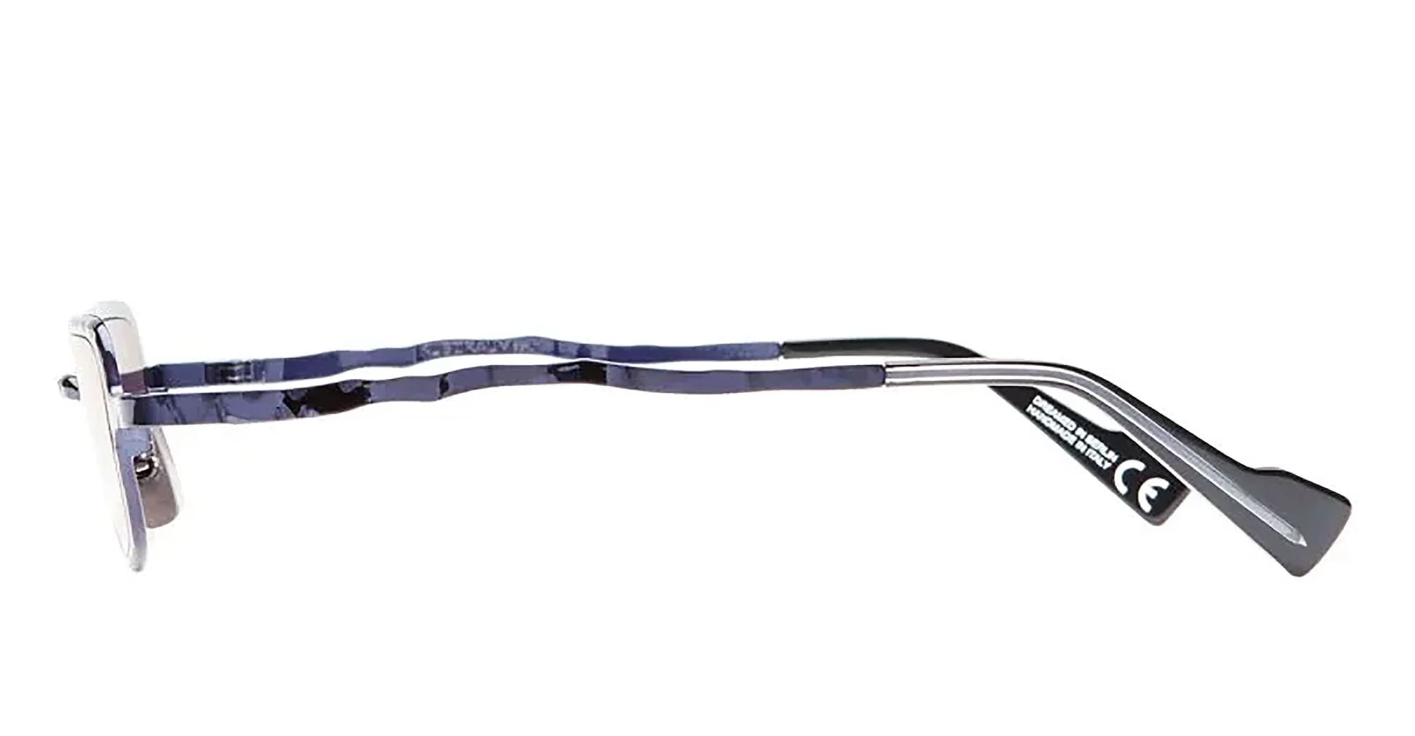 Ottica Mondello Roma - Kuboraum - KRSZ28BL000000GP - MASK Z28 BL - DARK BLUE - metal, acetate - shape Oval - blue - EYEWEAR - SUNGLASSES - Unisex,Uomo,Donna,Women,Men - lens Grey - Made In Italy