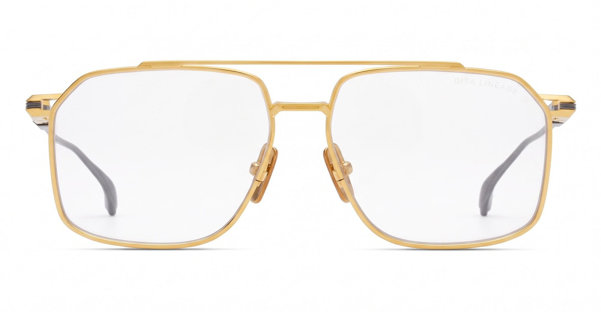 Ottica Mondello Roma - DITA - DTX207-A-01 - LINEAGE.99 - YELLOW GOLD / ANTQUE SILVER RX - Titanium - shape Navigator - yellow gold - EYEWEAR - EYEGLASSES - Unisex,Uomo,Donna,Women,Men - lens Clear - Made In Japan