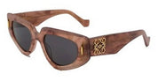 Ottica Mondello Roma - Loewe - LW40160I5164A - Anagram Brown Geometric Sunglasses - Acetate - shape  - brown - EYEWEAR - SUNGLASSES - Donna,Women - lens  - Made In Italy