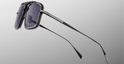 Ottica Mondello Roma - Jacques Marie Mage - JMMER-19J - EARL - CORBEAU - Titanium - shape Navigator - Silver - EYEWEAR - SUNGLASSES - Unisex,Uomo,Donna,Women,Men - lens jet black - Made In Japan