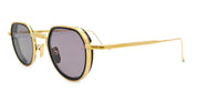 Ottica Mondello Roma - Jacques Marie Mage - JMMDI-14U - DIXON - EBONY - beta titanium - shape Round - Gold - EYEWEAR - SUNGLASSES - Unisex,Uomo,Donna,Women,Men - lens Grey - Made In Japan