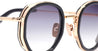 Ottica Mondello Roma - John Dalia - GINA-C134 - GINA - C134 - DARK NAVY BLUE / ROSE GOLD - Metal - shape Panto - navy blue - EYEWEAR - SUNGLASSES - Uomo,Men - lens Gradient blue - Made In France