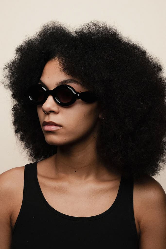 Ottica Mondello Roma - Paloceras - DB-RX - PEBBLE - Double Black RX - Acetate - shape Oval - Black - EYEWEAR - SUNGLASSES - Unisex,Uomo,Donna,Women,Men - lens Gradient grey - Made In China