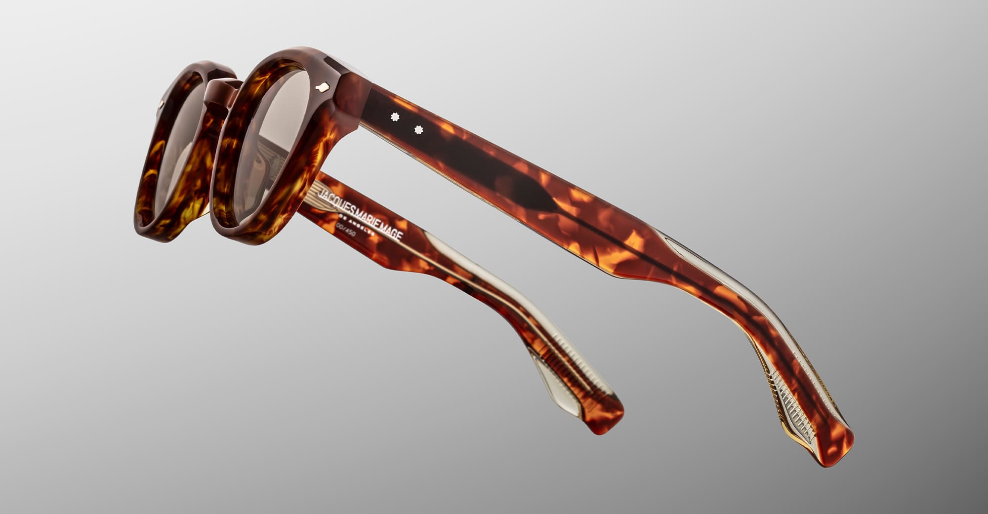 Ottica Mondello Roma - Jacques Marie Mage - JMMCLM-H13 - CLEMENS - HONEYCOMB - Acetate - shape Panto - Havana - EYEWEAR - SUNGLASSES - Unisex,Uomo,Donna,Women,Men - lens light brown - Made In Japan