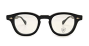 Ottica Mondello Roma - Julius Tart - 07-JTPL-102A-99 - AR 46X24 - BLACK / GARA MATTE FINISH RX - Acetate - shape Round - Black - EYEWEAR - EYEGLASSES - Unisex,Uomo,Donna,Women,Men - lens Clear - Made In Japan