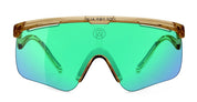 Ottica Mondello Roma - Alba Optics - 8050054517636 - DELTA - SMOKE GLOSSY / VZUM F-LENS BTL - Tr90 - shape Mask - brown - EYEWEAR - SUNGLASSES - Unisex,Uomo,Donna,Women,Men - lens blue green - Made In Italy