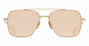 Ottica Mondello Roma - DITA - DTS111-57-08 - FLIGHT-SEVEN - WHITE GOLD 2 - titanium, acetate - shape Navigator - white gold - EYEWEAR - SUNGLASSES - Unisex,Uomo,Donna,Women,Men - lens Brown - Made In Japan