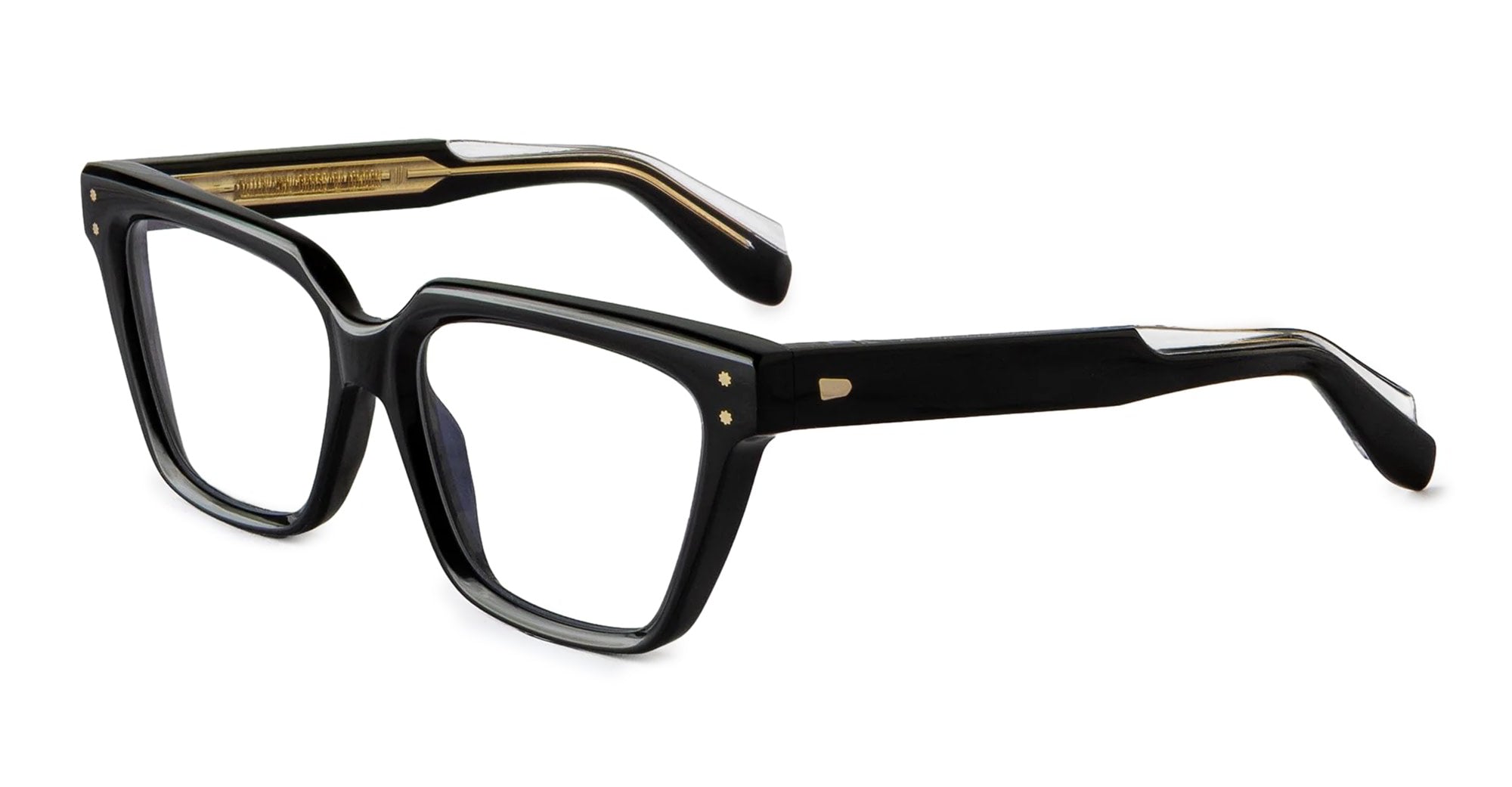 Ottica Mondello Roma - Cutler and Gross - CGOP-9346-55-01 - 9346 - BLACK RX - Acetate - shape Cat-eye - Black - EYEWEAR - EYEGLASSES - Unisex,Uomo,Donna,Women,Men - lens Clear - Made In Italy