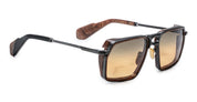 Ottica Mondello Roma - Jacques Marie Mage - JMMGTR-16F - GT-R - BOA - titanium, acetate - shape Navigator - black, brown - EYEWEAR - SUNGLASSES - Uomo,Men - lens Gradient brown - Made In Japan