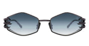 Ottica Mondello Roma - Anna-Karin Karlsson - S252-8804 - CLAW PLUME - Black - Titanium - shape Hexagonal - Black - EYEWEAR - SUNGLASSES - Donna,Women - lens Gradient grey - Made In Japan